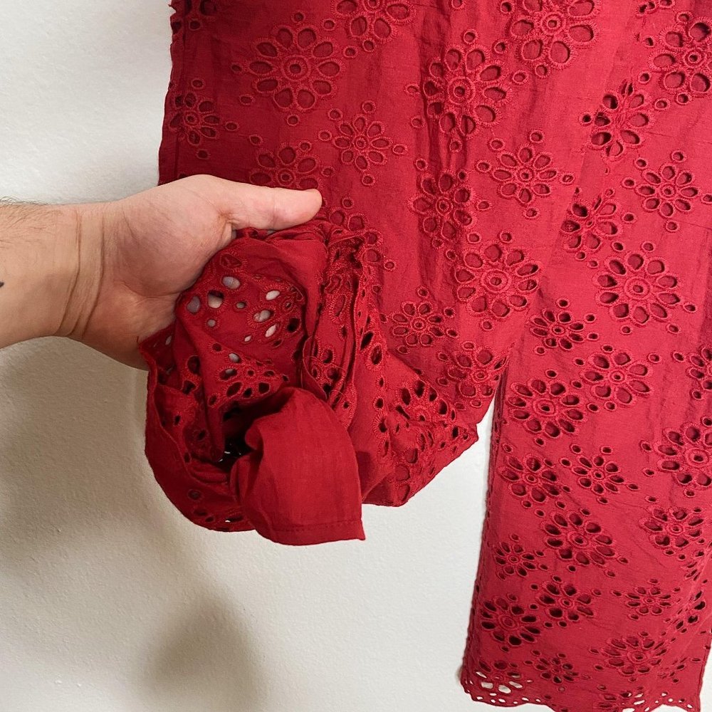 Lovers + Friends NWT Naya Jumpsuit Deep Red Elasti - Picture 14 of 16
